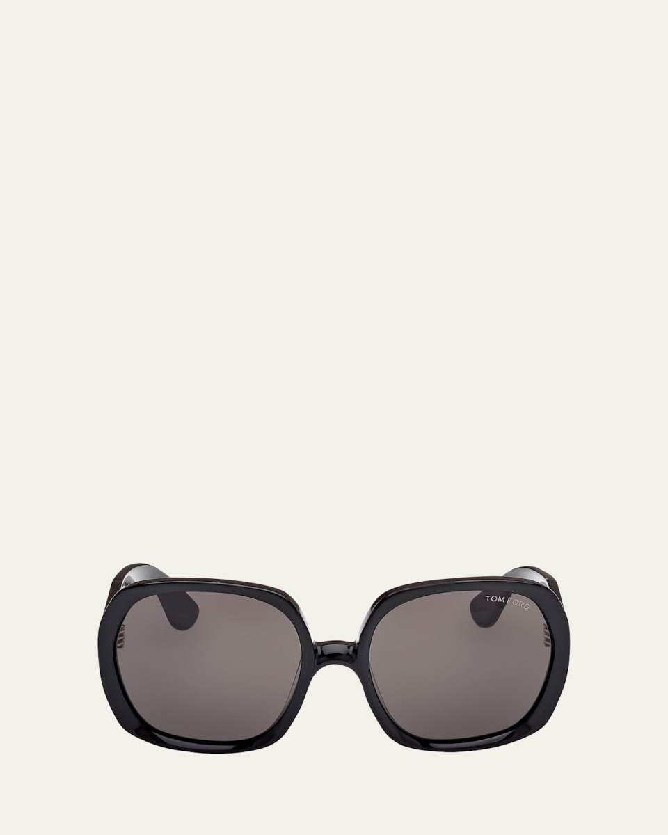Saffron Acetate Round Sunglasses